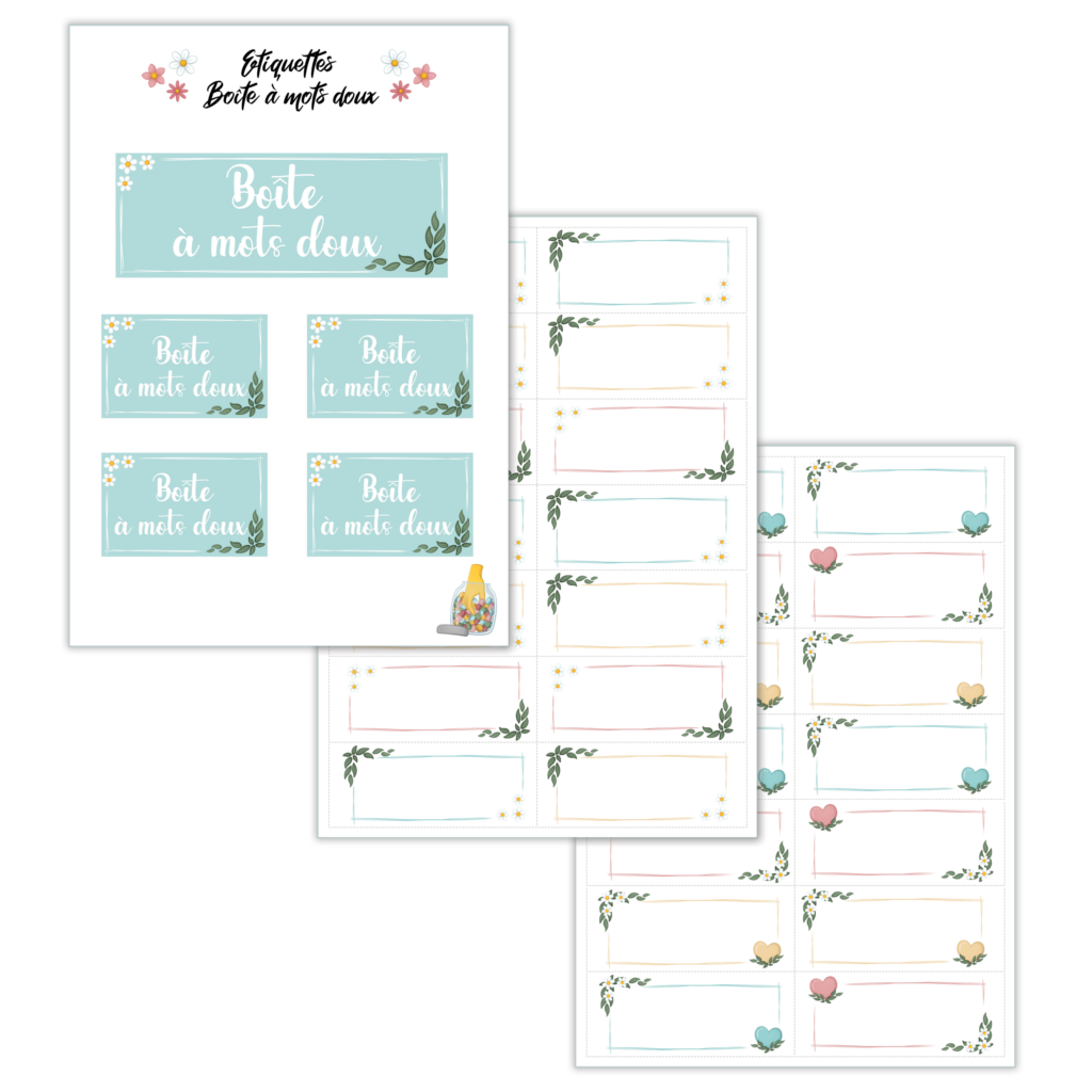 La boîte à mots doux – À IMPRIMER