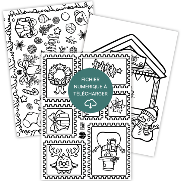 coloriages de noel pour petits et grands